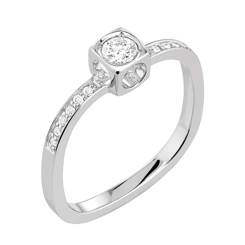 Anillo Le Cube Diamant modelo pequeño