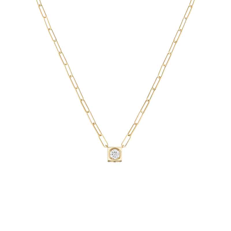 Collar Le Cube diamant modelo grande
