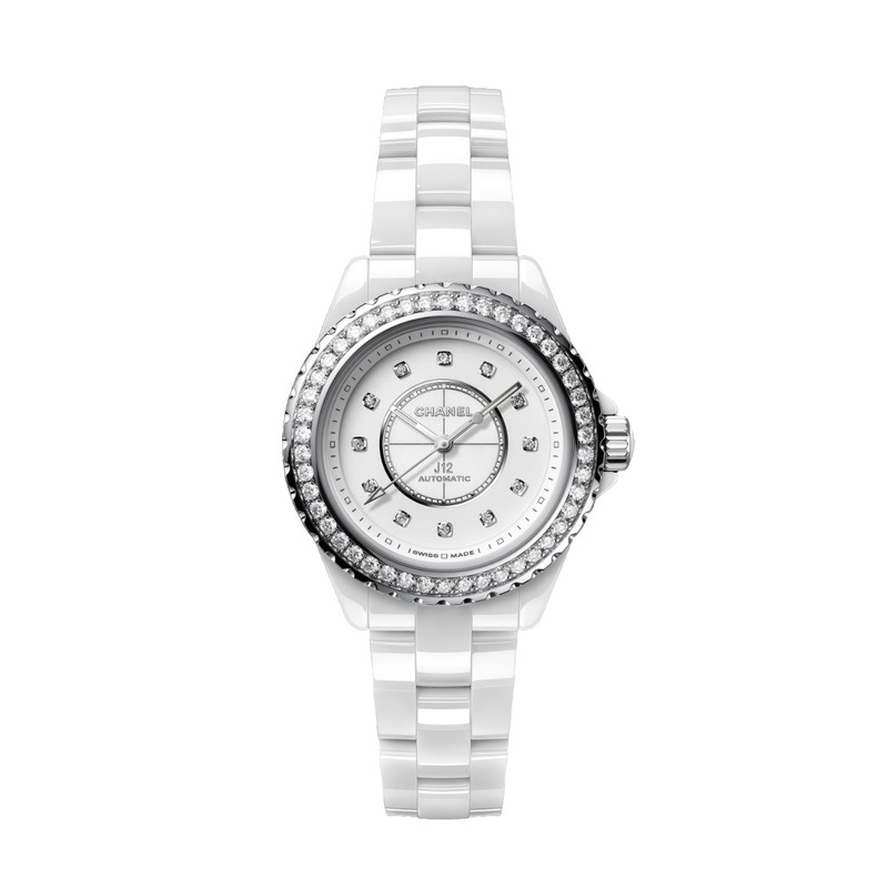 Chanel J12 Bisel con diamantes Calibre 12.2 33mm H10473