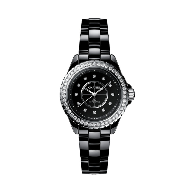 Chanel J12 Bisel con diamantes Calibre 12.2 33mm H10474